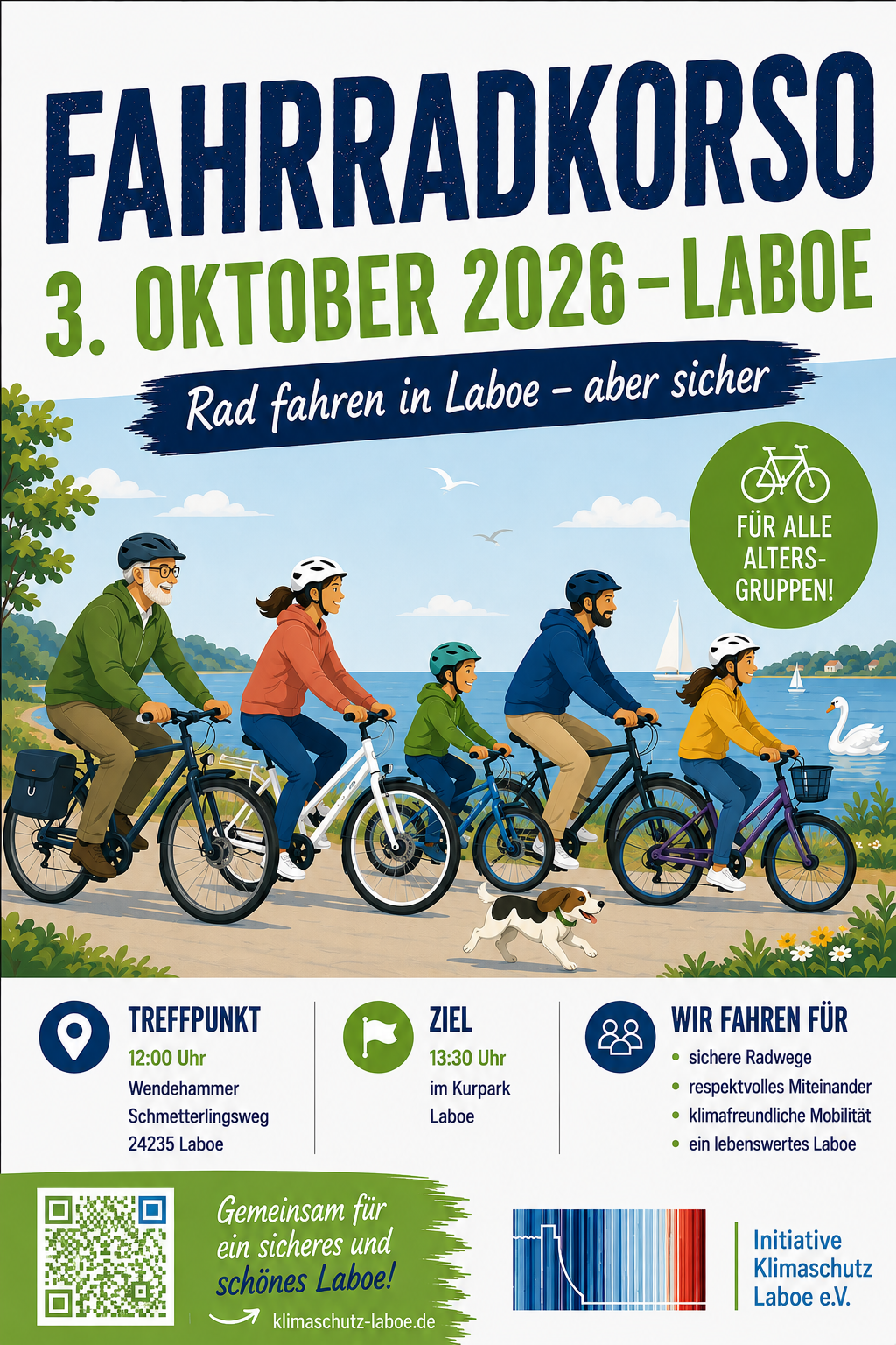 Fahrradkorso am 3. Oktober 2026 in Laboe