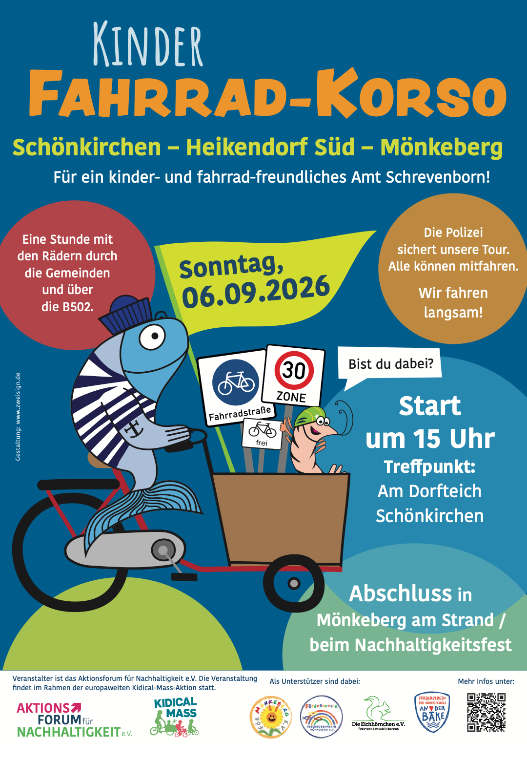 Kinder-Fahrradkorso am 6. September 2026